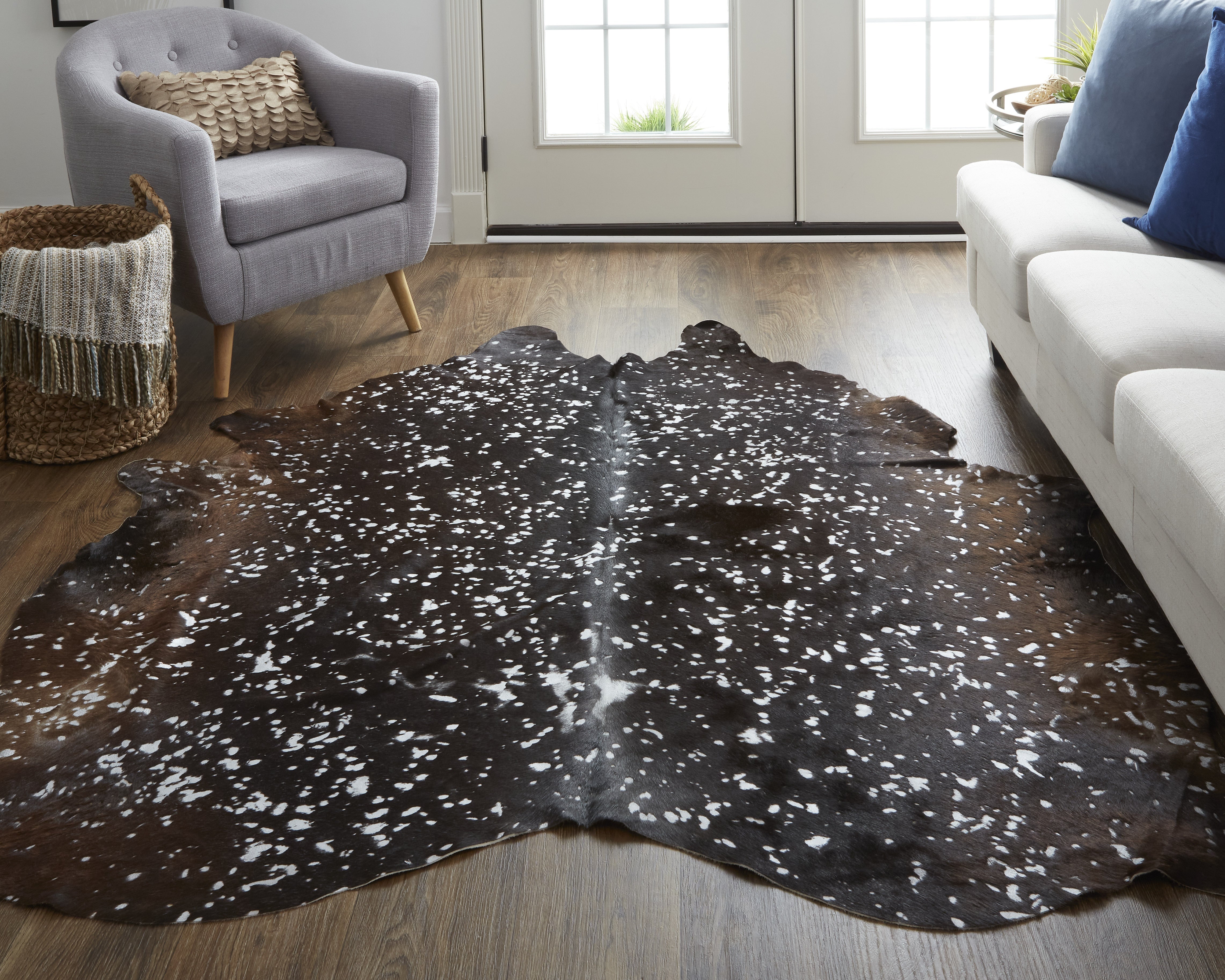 Ellyse Silver/Brown Cow Hide