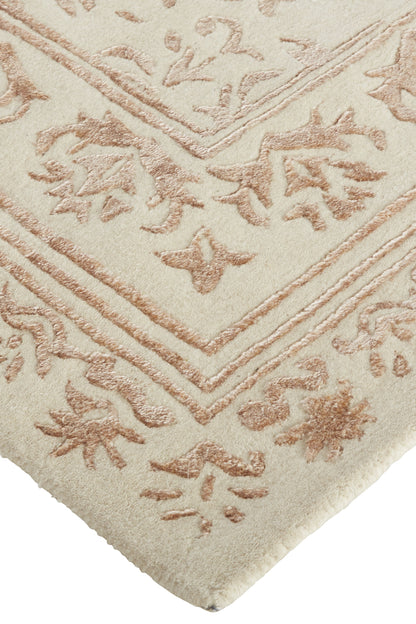 Bella Transitional Oriental - Ivory/Tan/Pink
