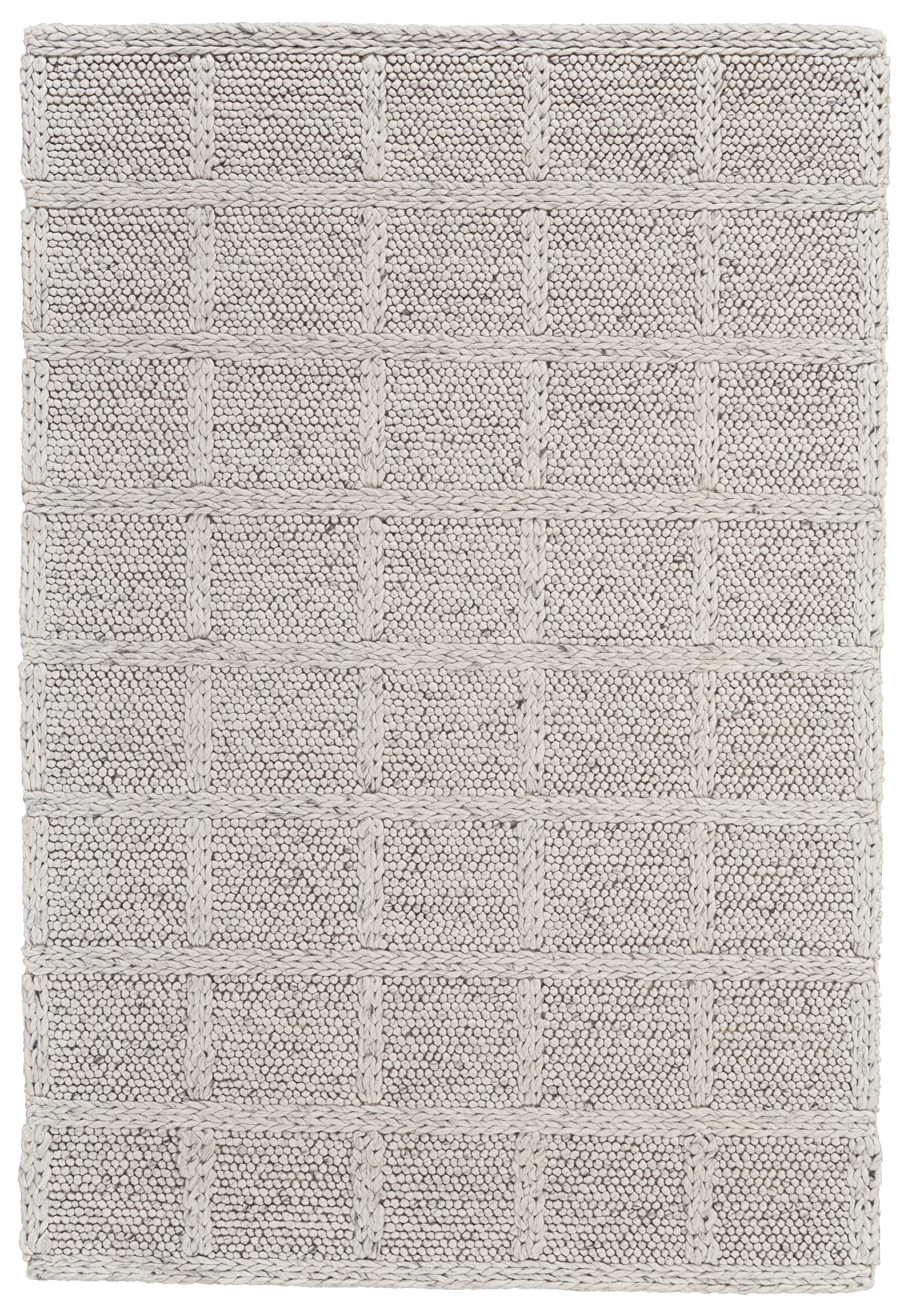 Berkeley Transitional Solid - Ivory/Gray Area Rug