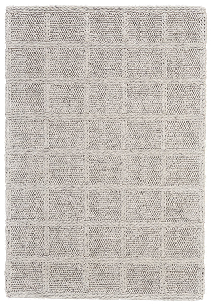 Berkeley Transitional Solid - Ivory/Gray Area Rug
