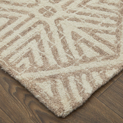 Rhett Transitional Geometric - Ivory/Taupe
