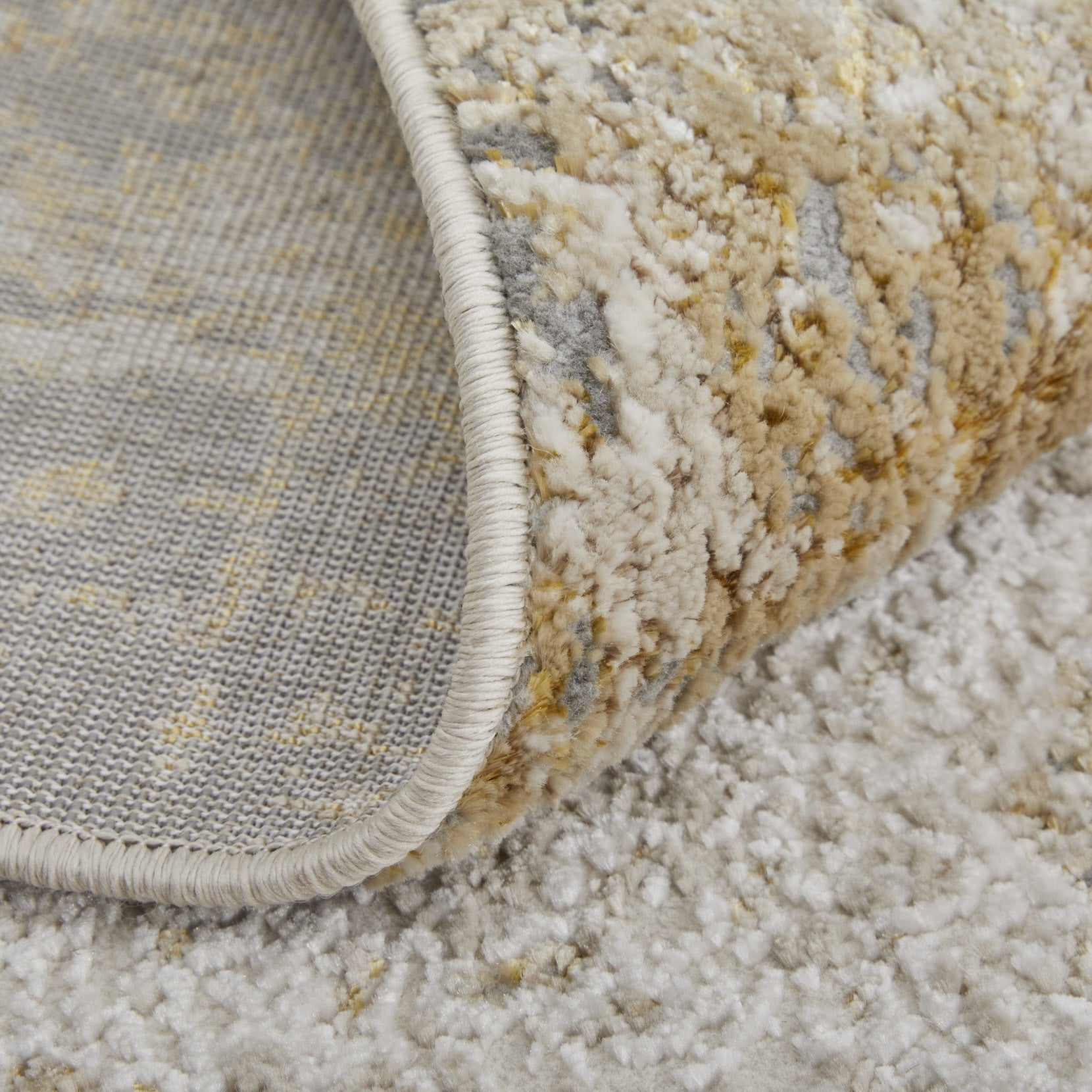 Aura Modern Abstract - Ivory/Brown/Gray Area Rug