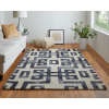 Lorrain Modern Geometric - Ivory/Black Area Rug