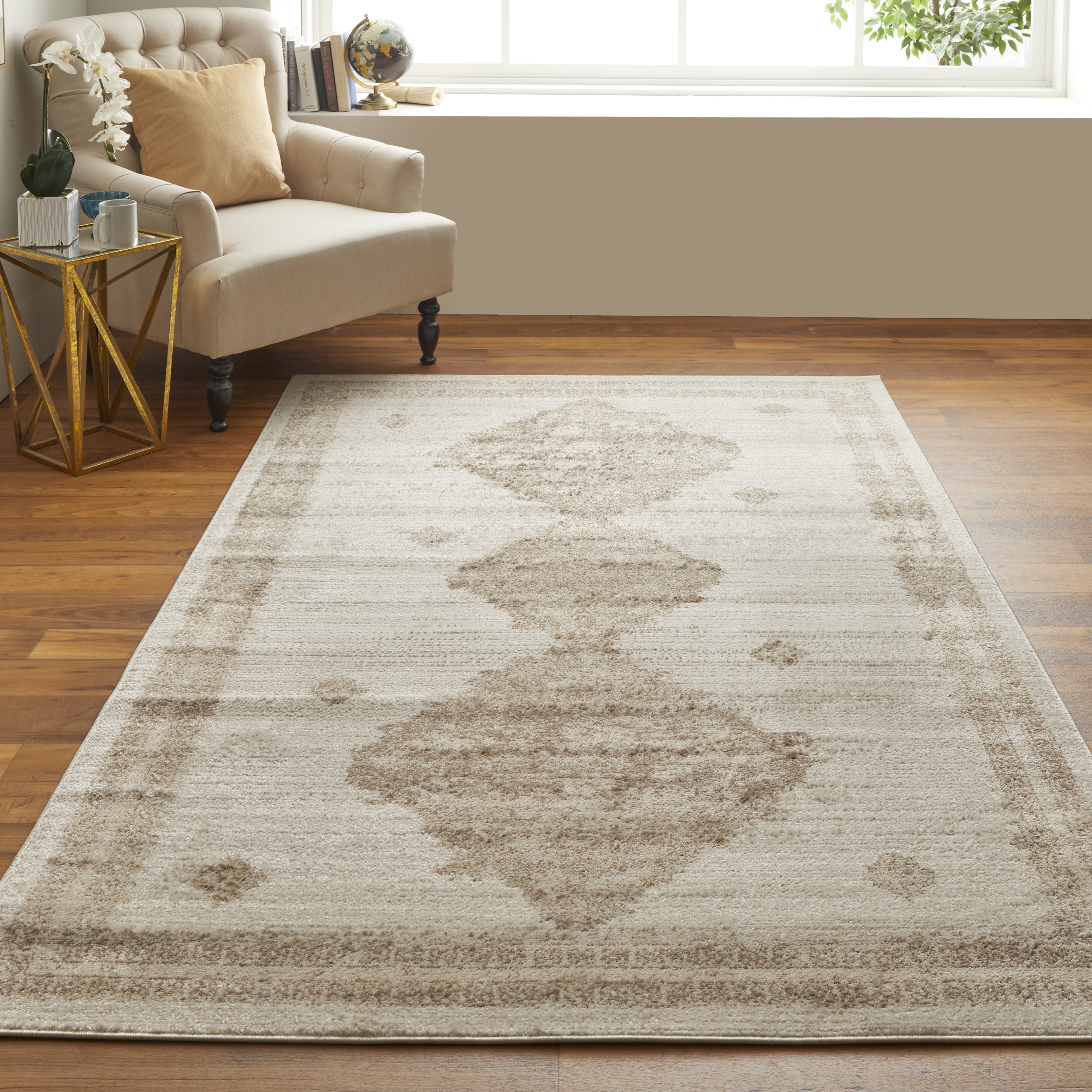 Camellia Transitional Geometric - Tan/Ivory