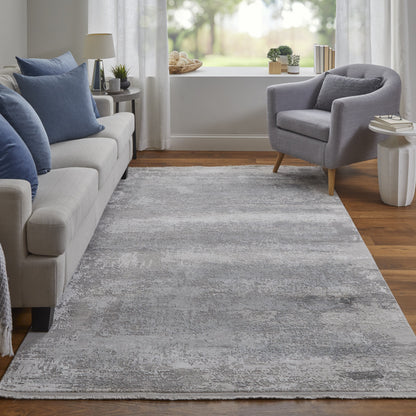 Cadiz Modern Abstract - Taupe/Gray/Silver Area Rug