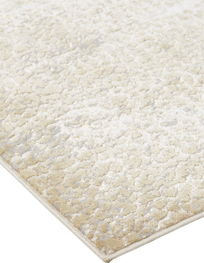 Aura Modern Abstract - Ivory/Gray/Gold Area Rug