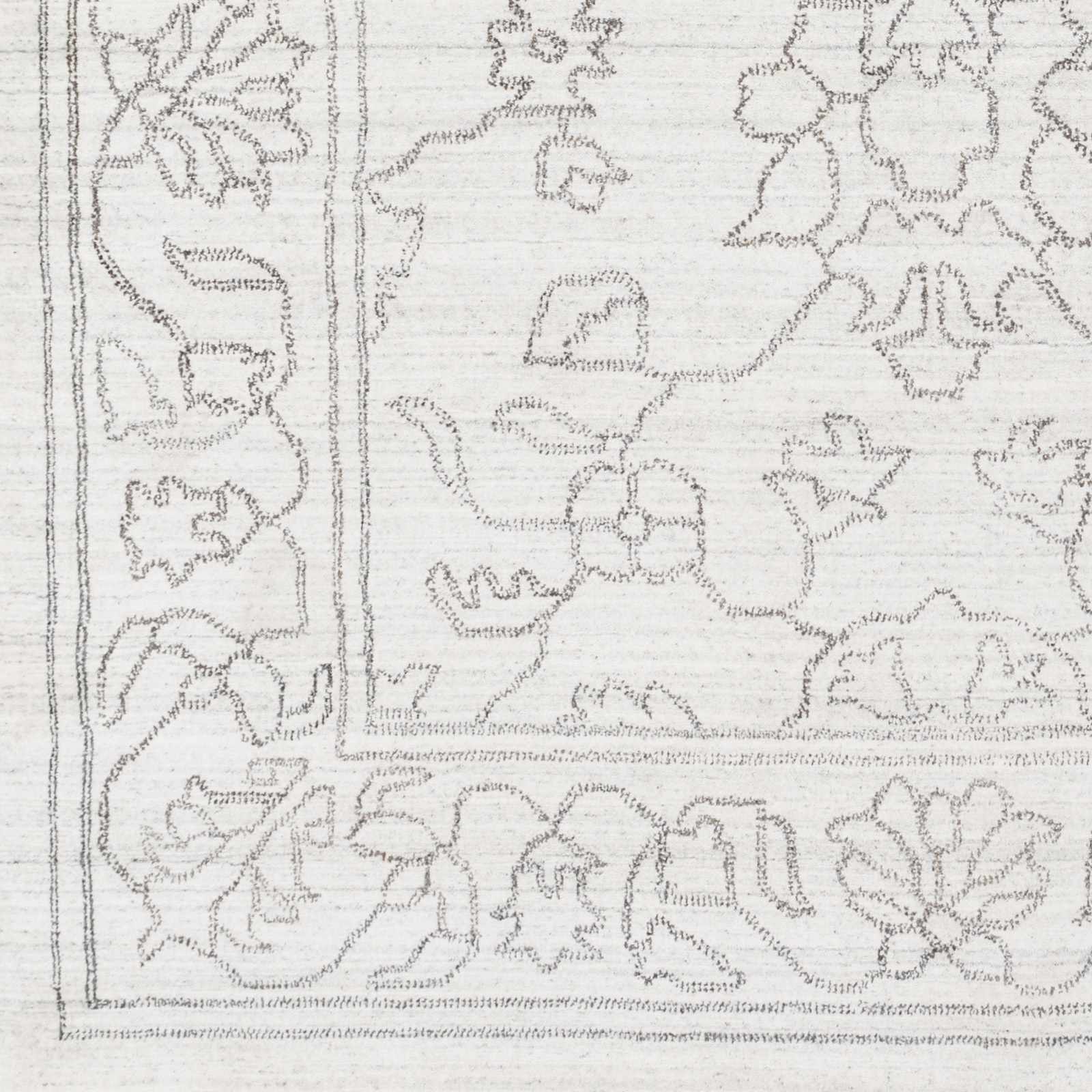 Hand-Knotted Sleek Cream Viscose Area Rug