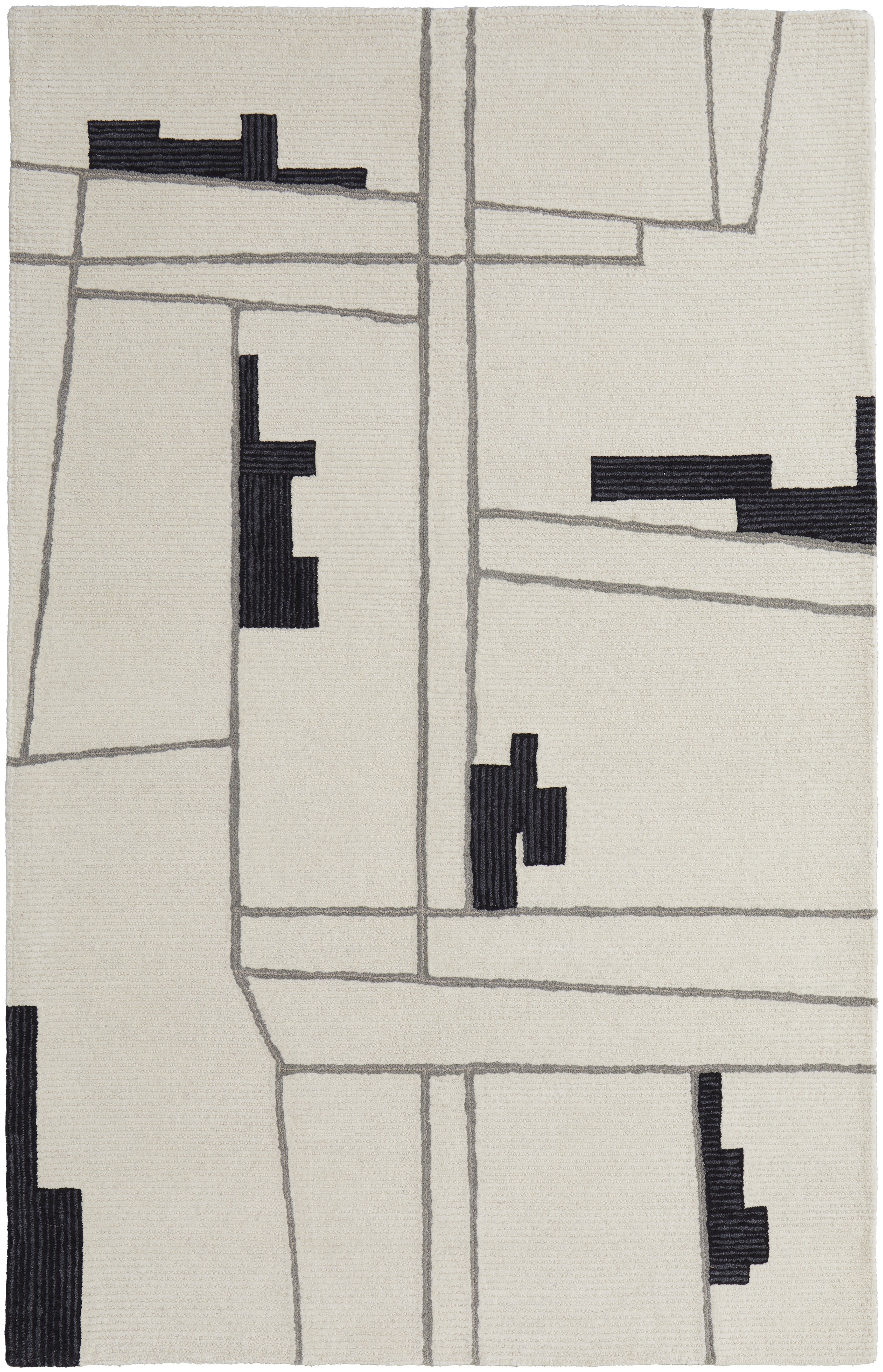 Maguire Transitional Abstract - Ivory/Gray/Taupe Area Rug