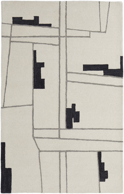 Maguire Transitional Abstract - Ivory/Gray/Taupe Area Rug