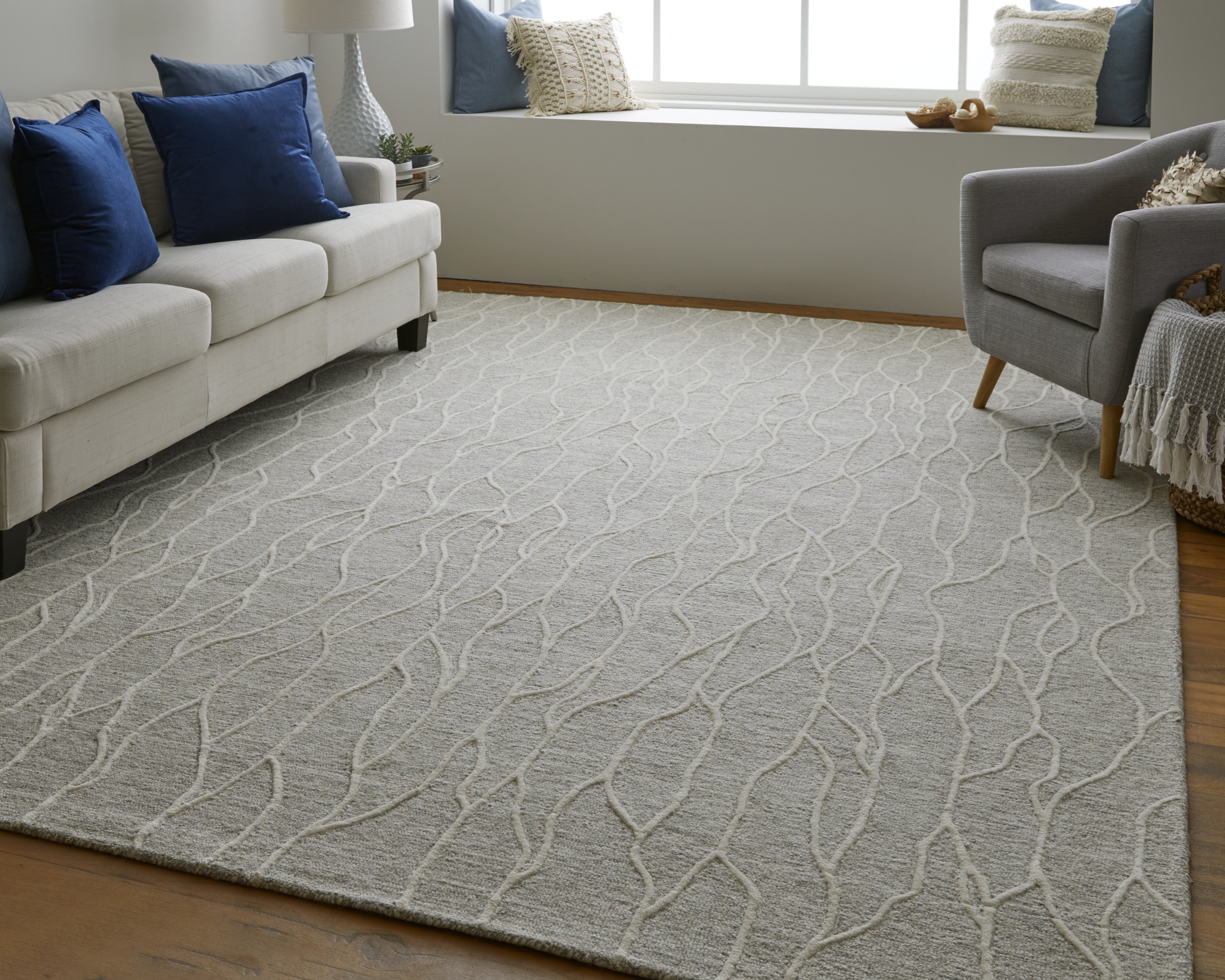 Enzo Transitional Abstract - Taupe/Ivory Area Rug