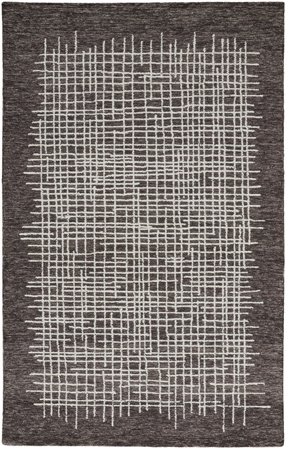 Maddox Transitional Abstract - Brown/Ivory Area Rug