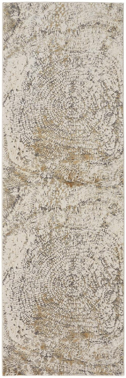 Parker Transitional Abstract - Ivory/Tan/Gray Area Rug