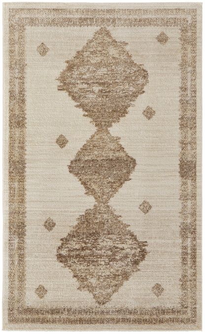 Camellia Transitional Geometric - Tan/Ivory