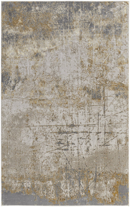 Aura Modern Abstract - Ivory/Brown/Gray Area Rug