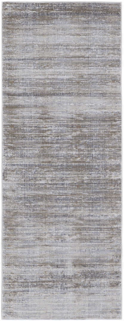 Laina Transitional Distressed - Taupe/Silver/Tan Area Rug