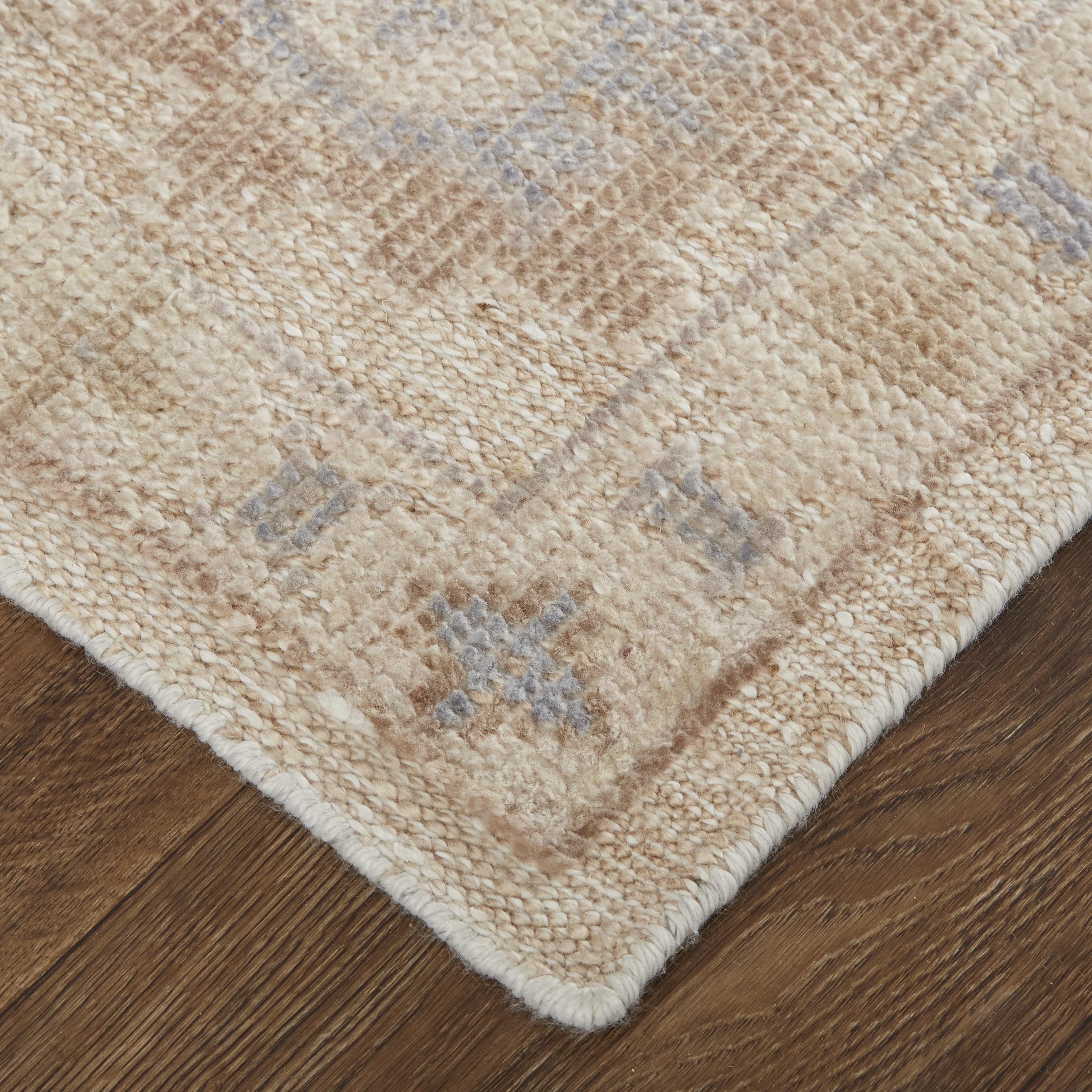 Wendover Transitional Floral & Botanical - Tan/Orange/Blue Area Rug