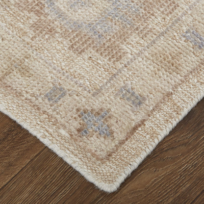 Wendover Transitional Floral & Botanical - Tan/Orange/Blue Area Rug