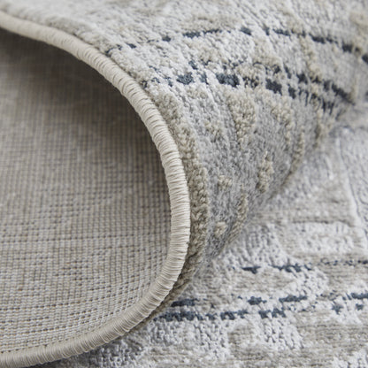 Macklaine Transitional Distressed - Taupe/Black/Ivory