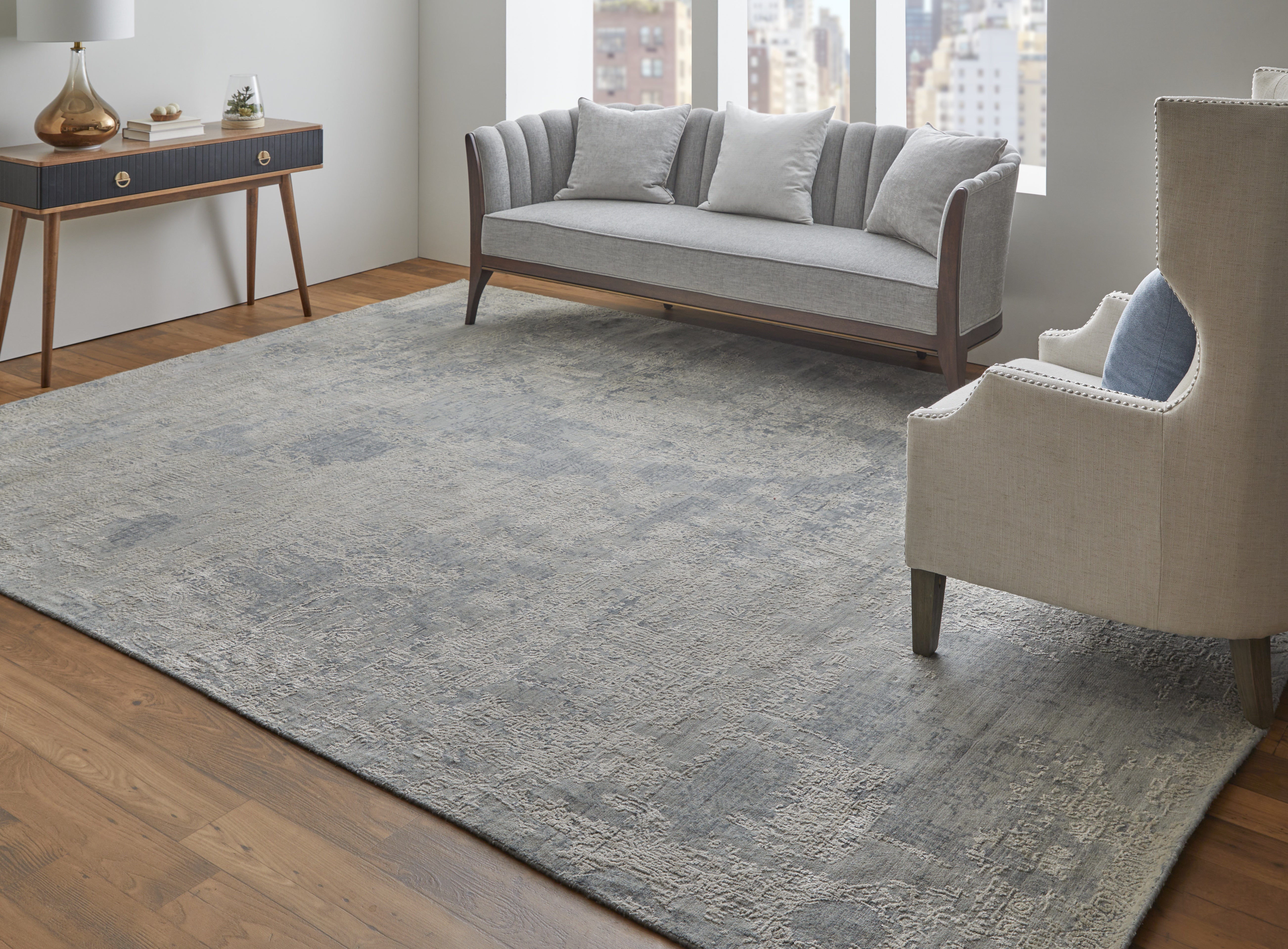 Eastfield Modern Abstract - Silver/Gray Area Rug