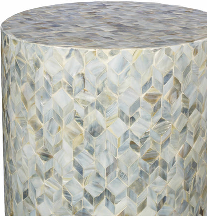 Zeppelin Ice Blue End Table