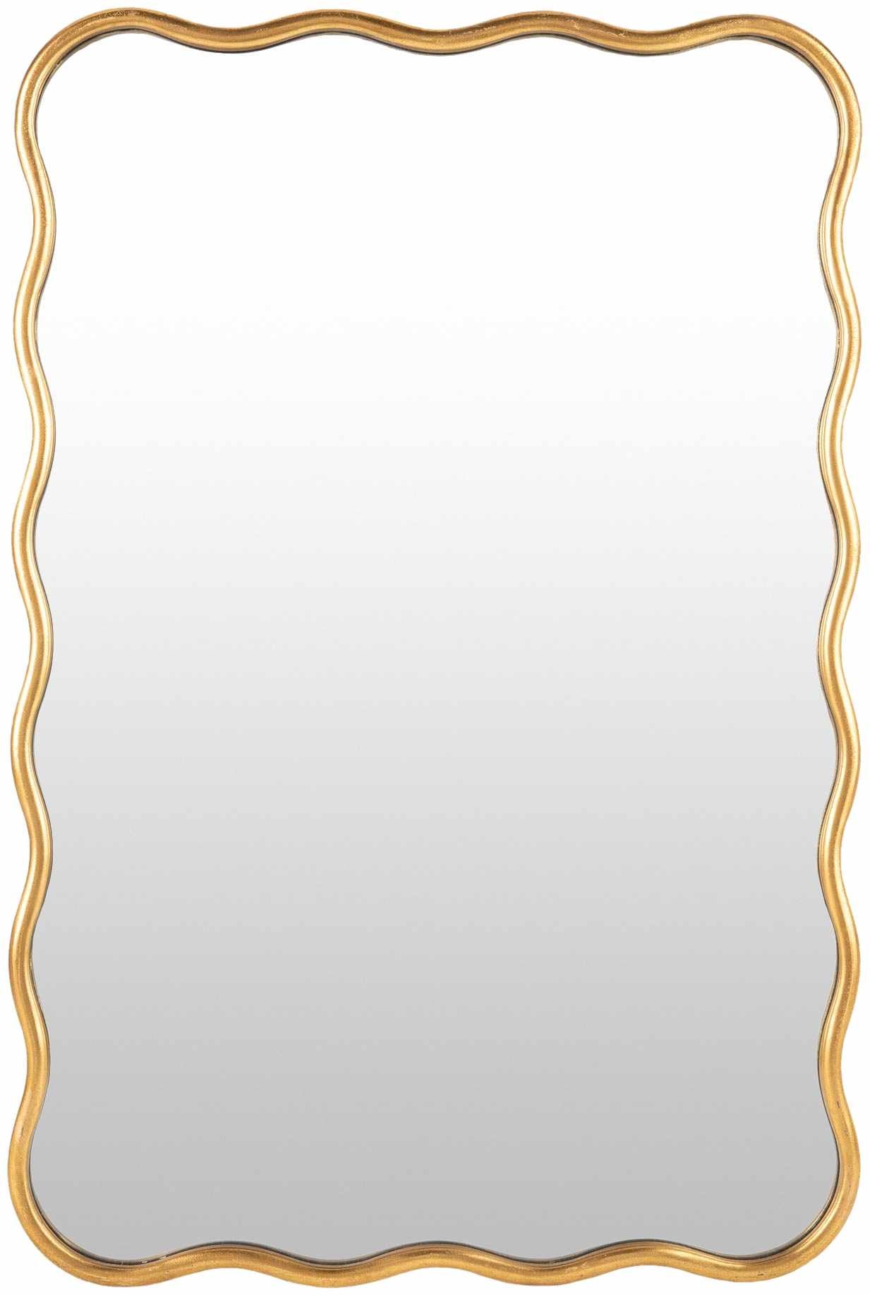 Nura Contemporary Gold Rectangle Mirror