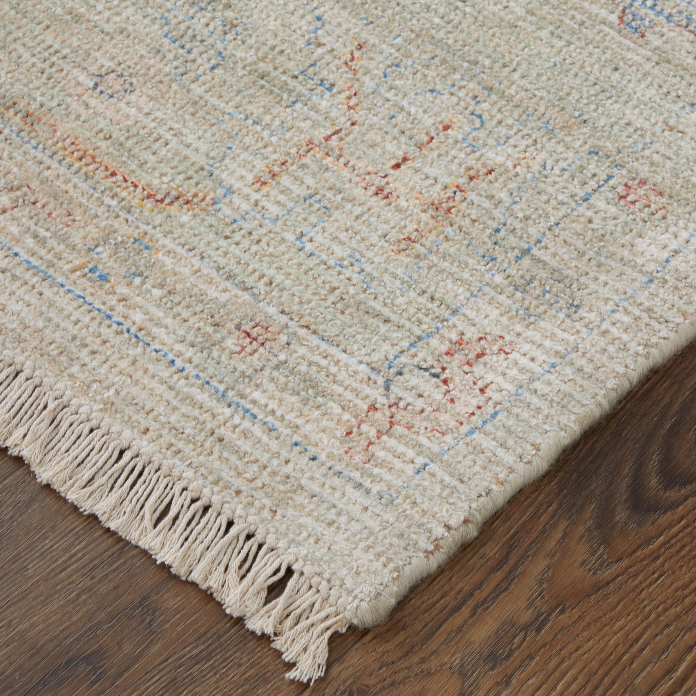 Caldwell Transitional Floral & Botanical - Brown/Tan/Blue Area Rug