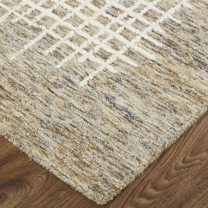 Maddox Transitional Abstract - Tan/Ivory Area Rug