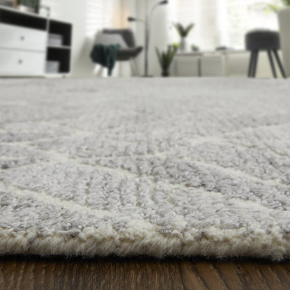 Asher Transitional Geometric - Taupe/Gray/Ivory