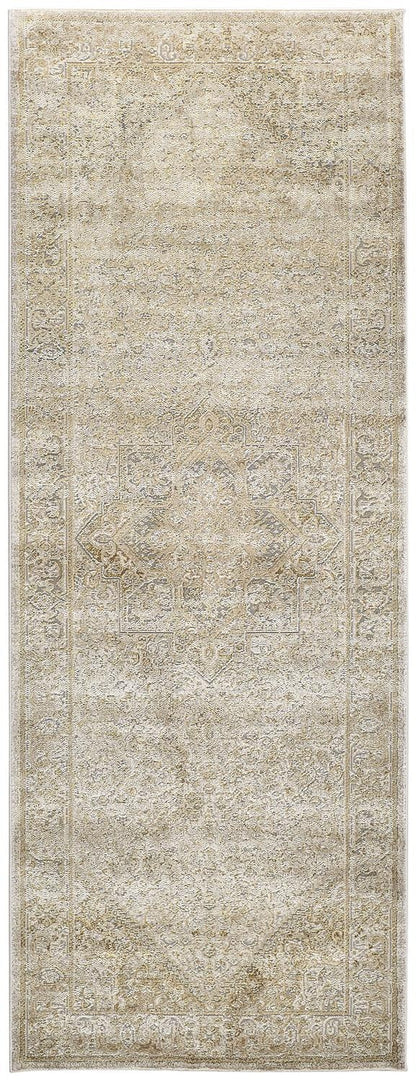 Aura Modern Oriental - Ivory/Gold Area Rug