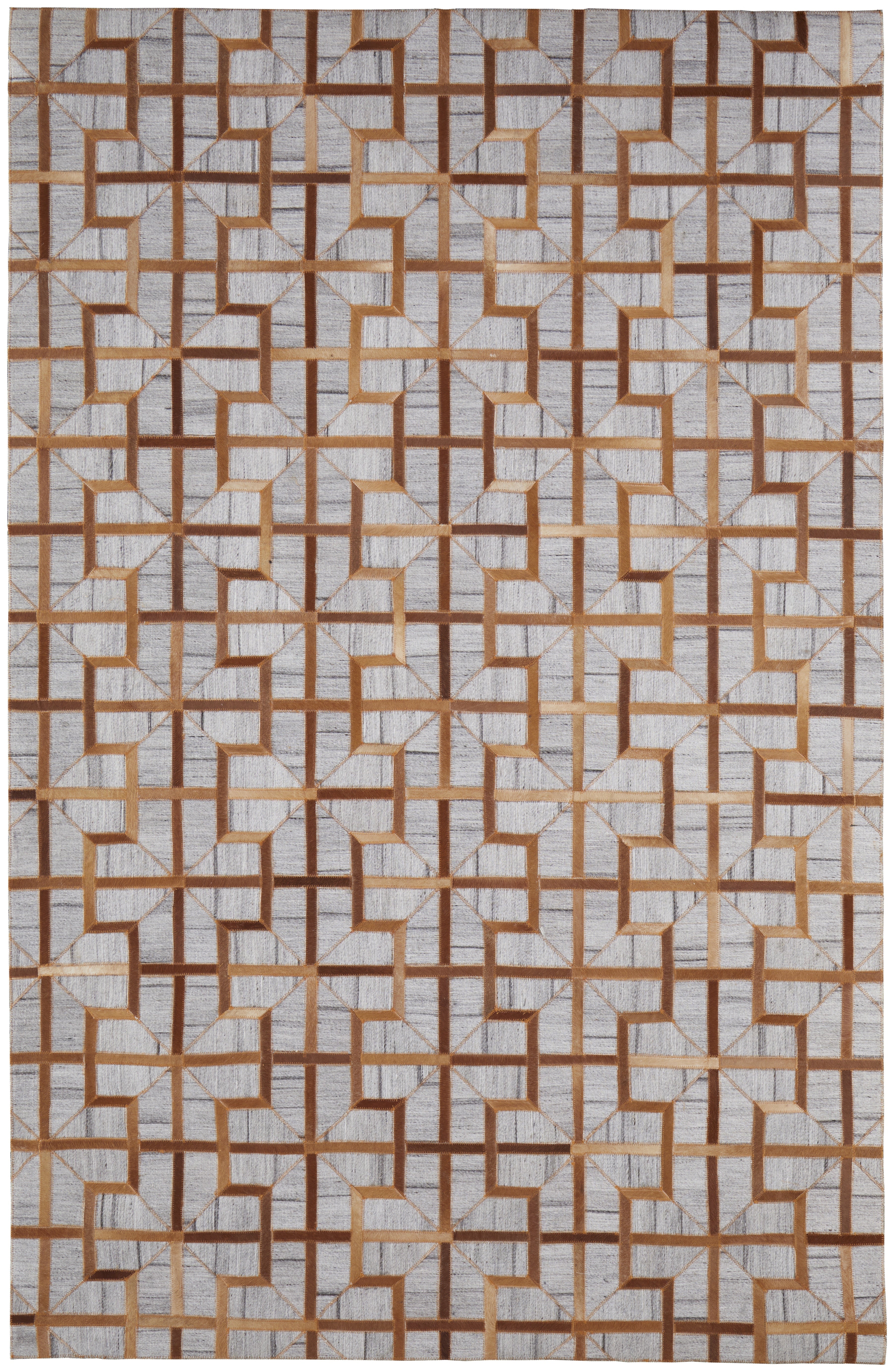 Fannin Transitional Geometric - Tan/Brown/Gray Area Rug