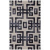 Lorrain Modern Geometric - Ivory/Black Area Rug