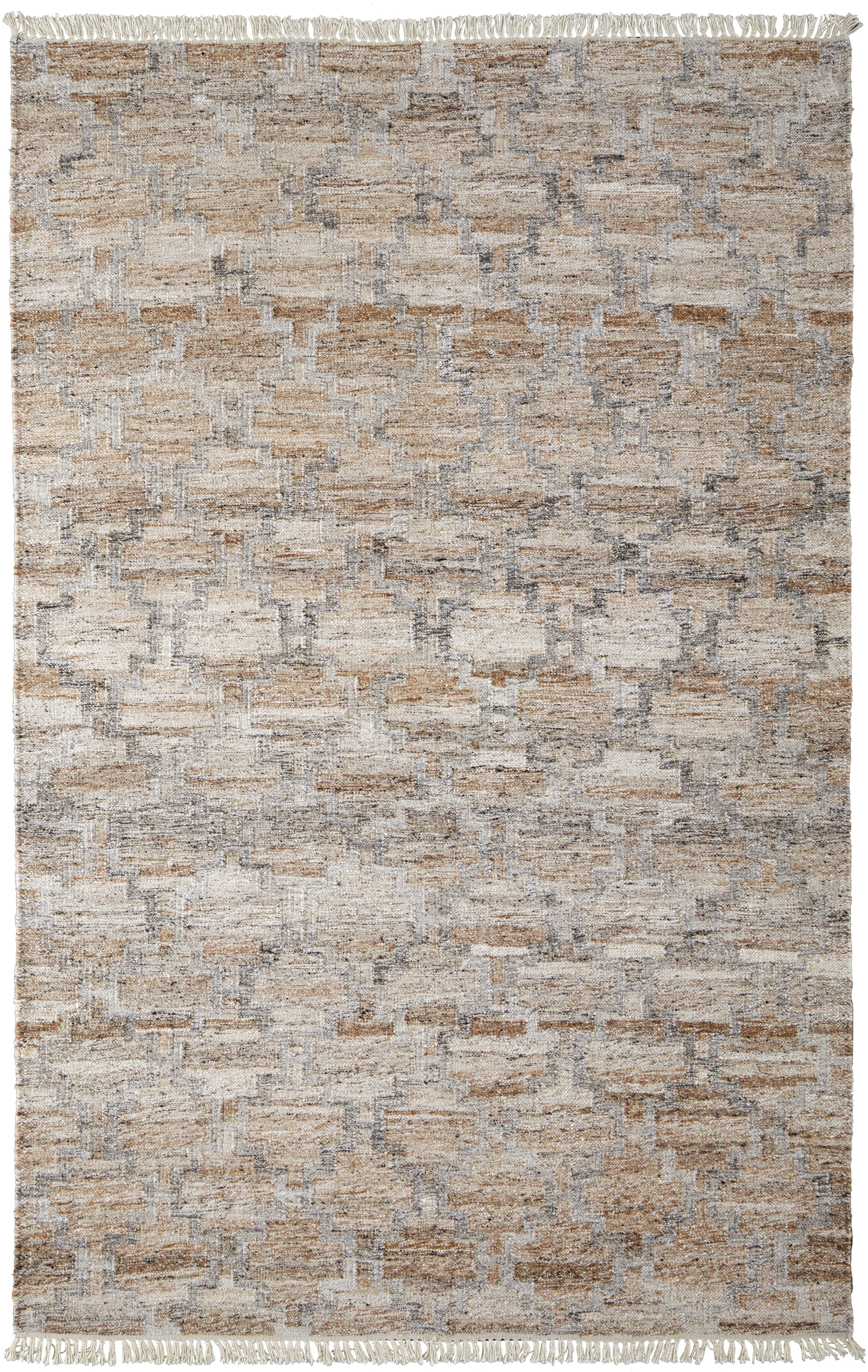 Beckett Transitional Trellis & Lattice - Tan/Gray/Ivory Area Rug