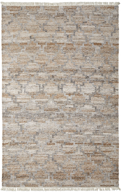 Beckett Transitional Trellis & Lattice - Tan/Gray/Ivory Area Rug