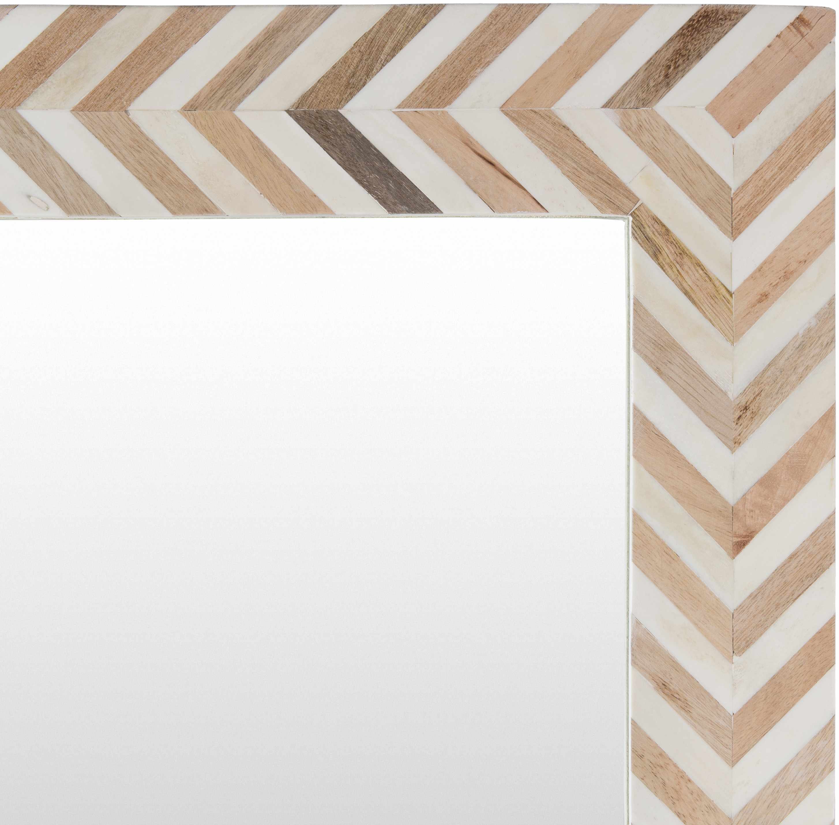 Chic Multi-Tone Bone Mirror