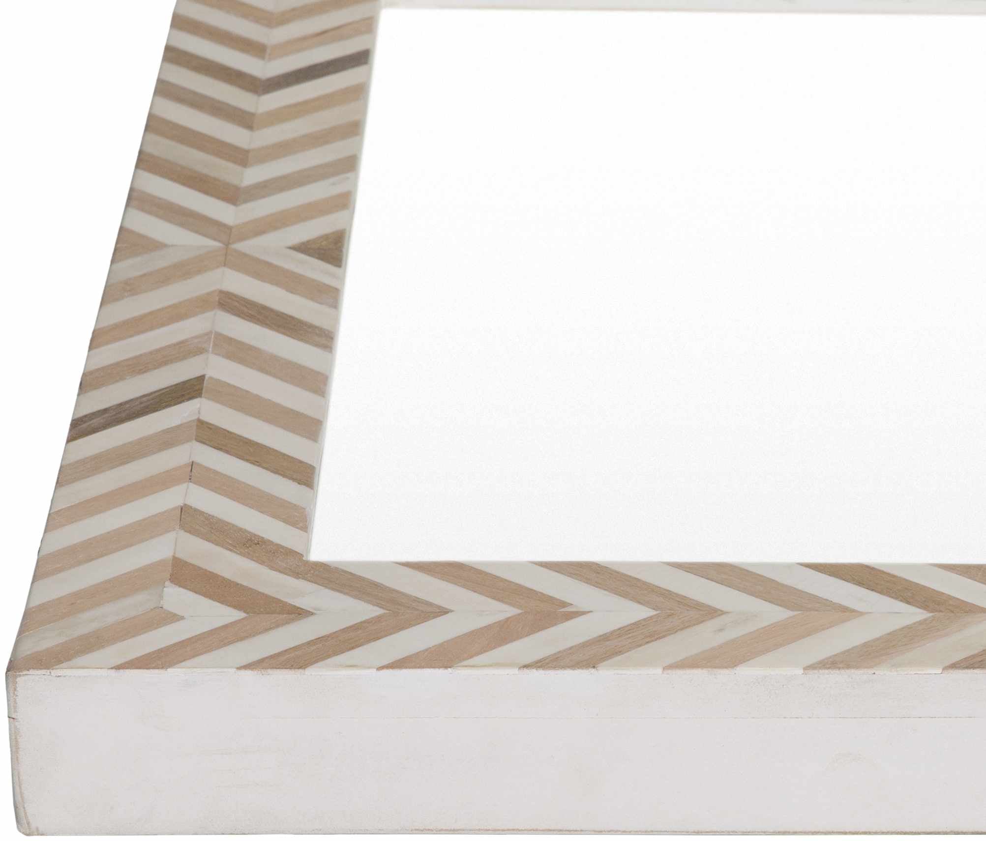Chic Multi-Tone Bone Mirror