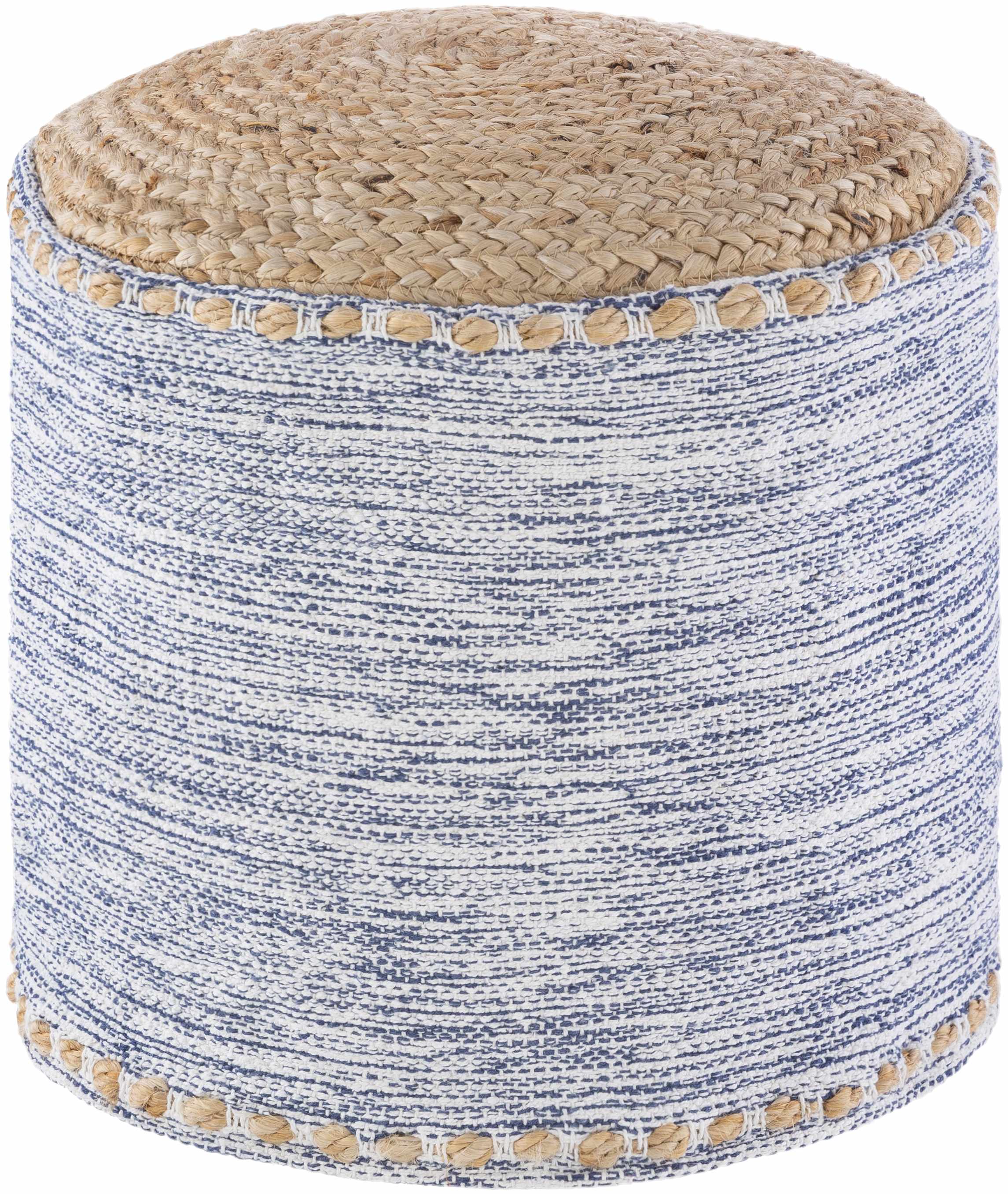 Braided Cylinder Pouf