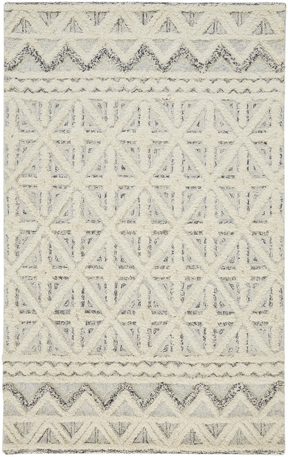Anica Transitional Geometric - Ivory/Black Area Rug
