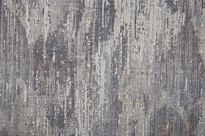 Lennon Transitional Abstract - Taupe/Tan/Orange Area Rug