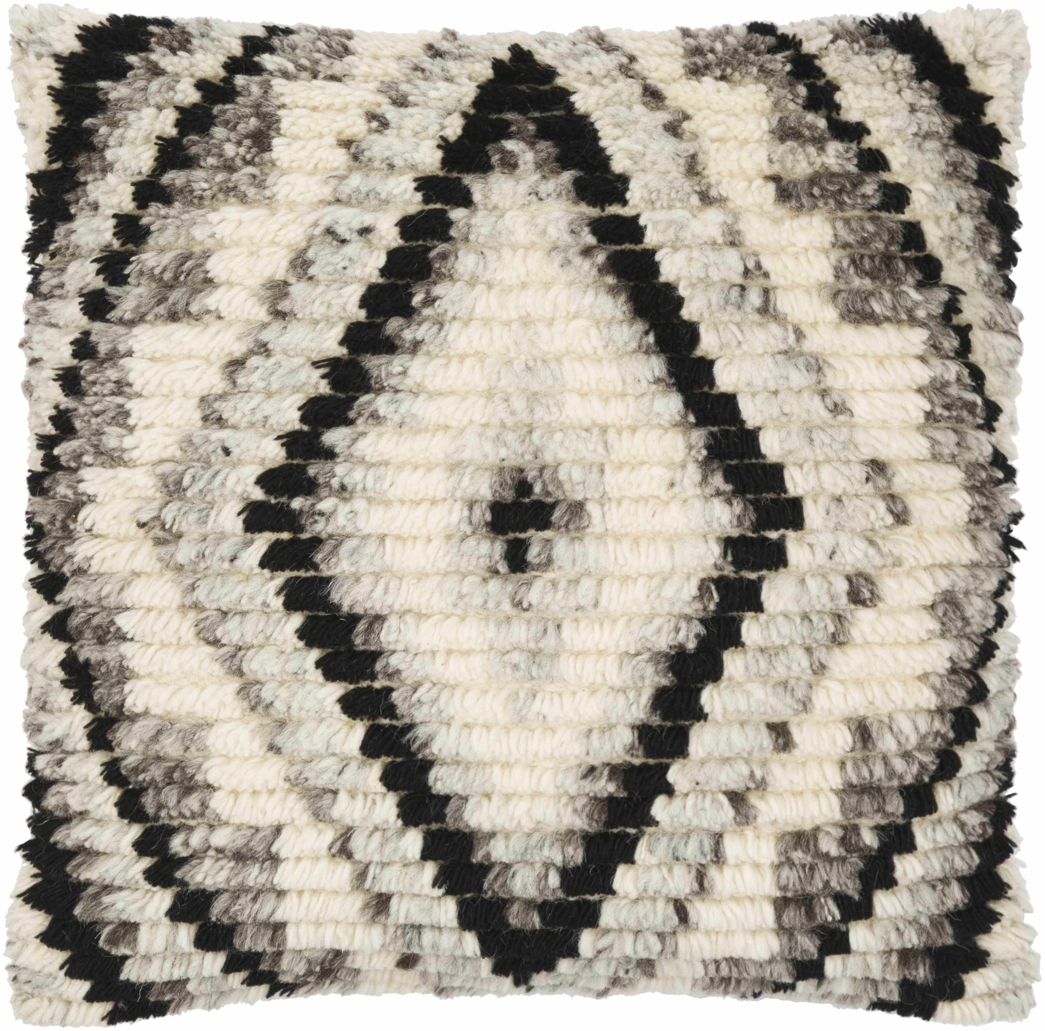 Kashi Geometric Diamond Pillow - Square