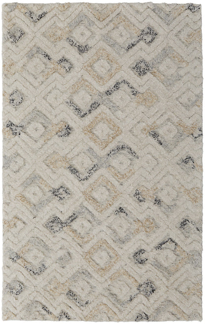 Anica Transitional Moroccan - Ivory/Gray/Black Area Rug