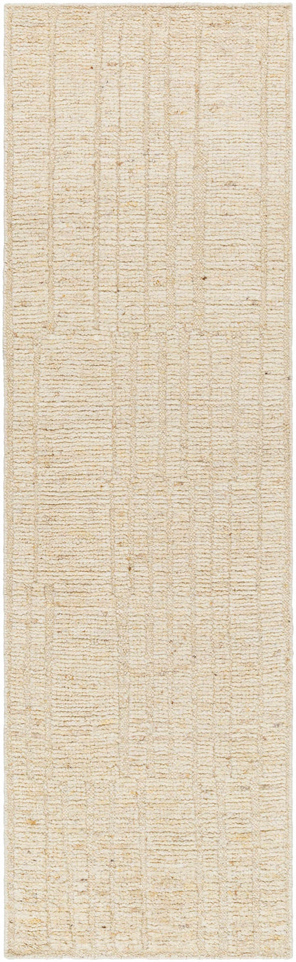 Chic Wheat Hand-Knotted Wool Area Rug