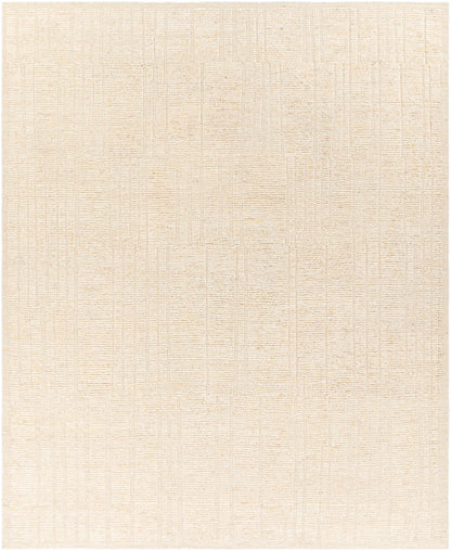 Chic Wheat Hand-Knotted Wool Area Rug