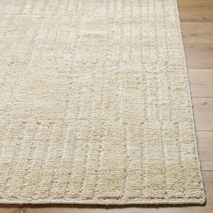 Chic Wheat Hand-Knotted Wool Area Rug