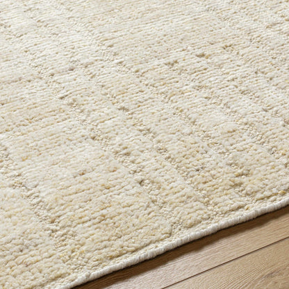 Chic Wheat Hand-Knotted Wool Area Rug