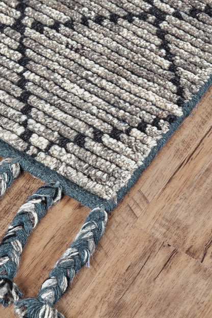 Twain Transitional Diamond - Taupe/Blue/White