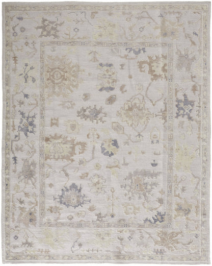 Wendover Transitional Floral & Botanical - Tan/Ivory/Orange Area Rug
