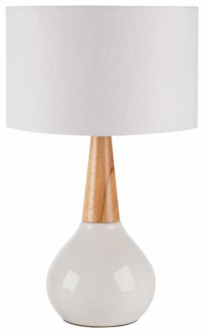 Minimalist White Ceramic Table Lamp