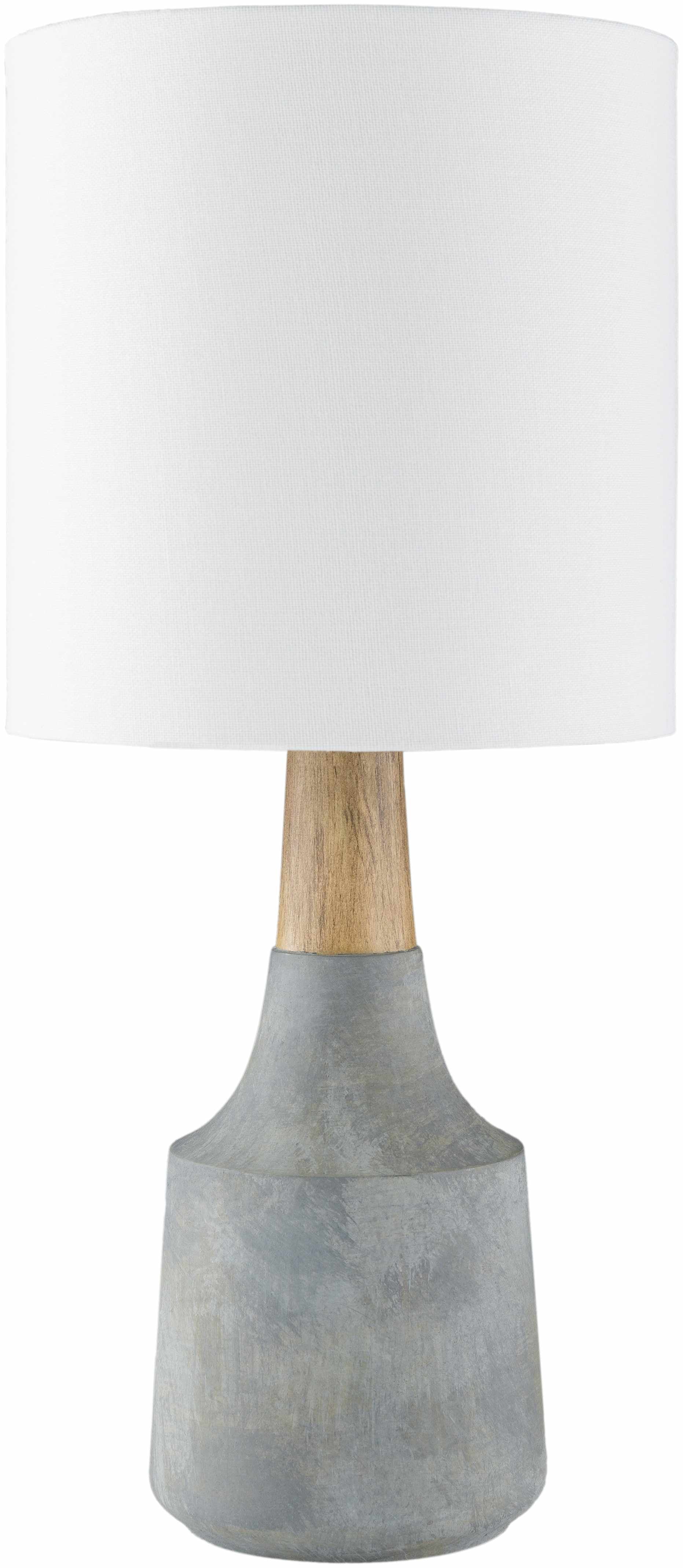 Contemporary Gray Table Lamp