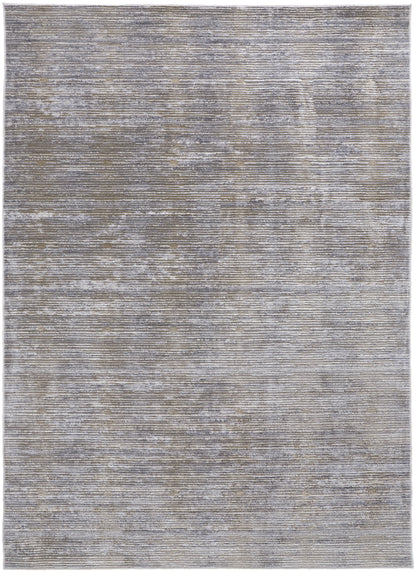 Laina Transitional Distressed - Taupe/Silver/Tan Area Rug