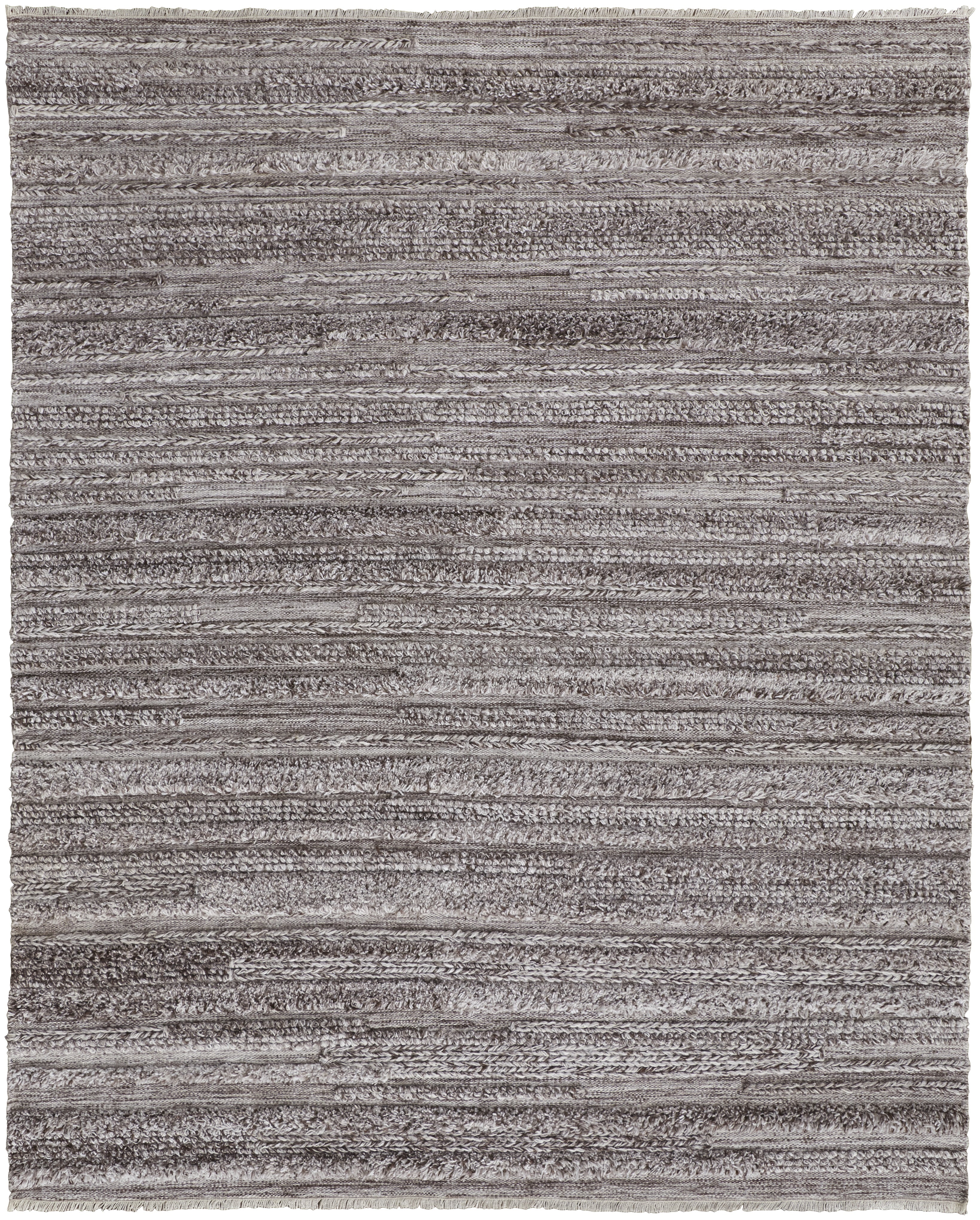 Alden Transitional Stripes - Taupe/Brown/Ivory